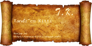 Tanács Kitti névjegykártya